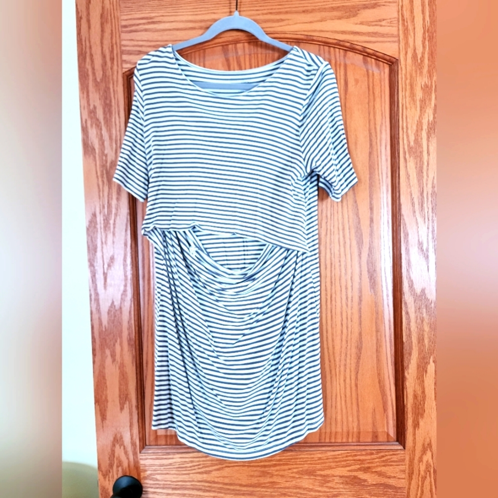 Striped Nursing Top
